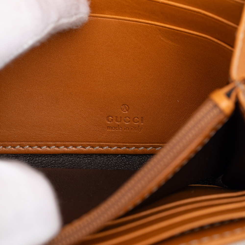 Pre-Loved Gucci GG Canvas Web Continental Wallet - Picture 7 of 8